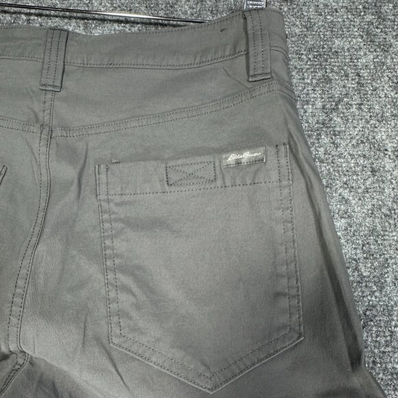 Eddie Bauer Pants Mens 30 Tech Pant Gray Nylon Stretch Pockets Zip Fly Hiking - Picture 7 of 7